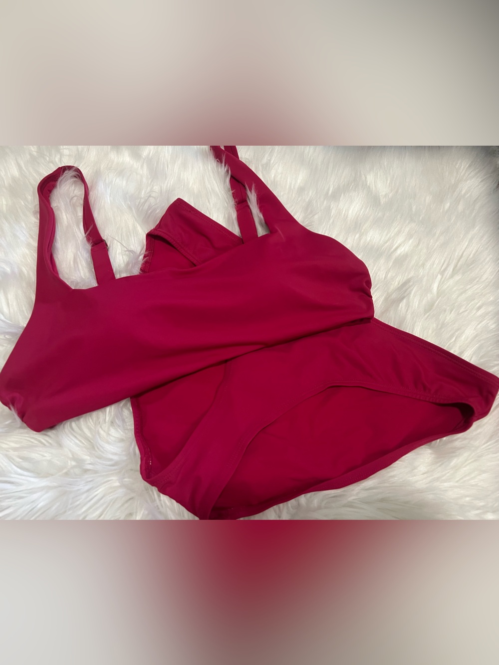 Women's Seamless Scoop Bikini Set - Berry Pink